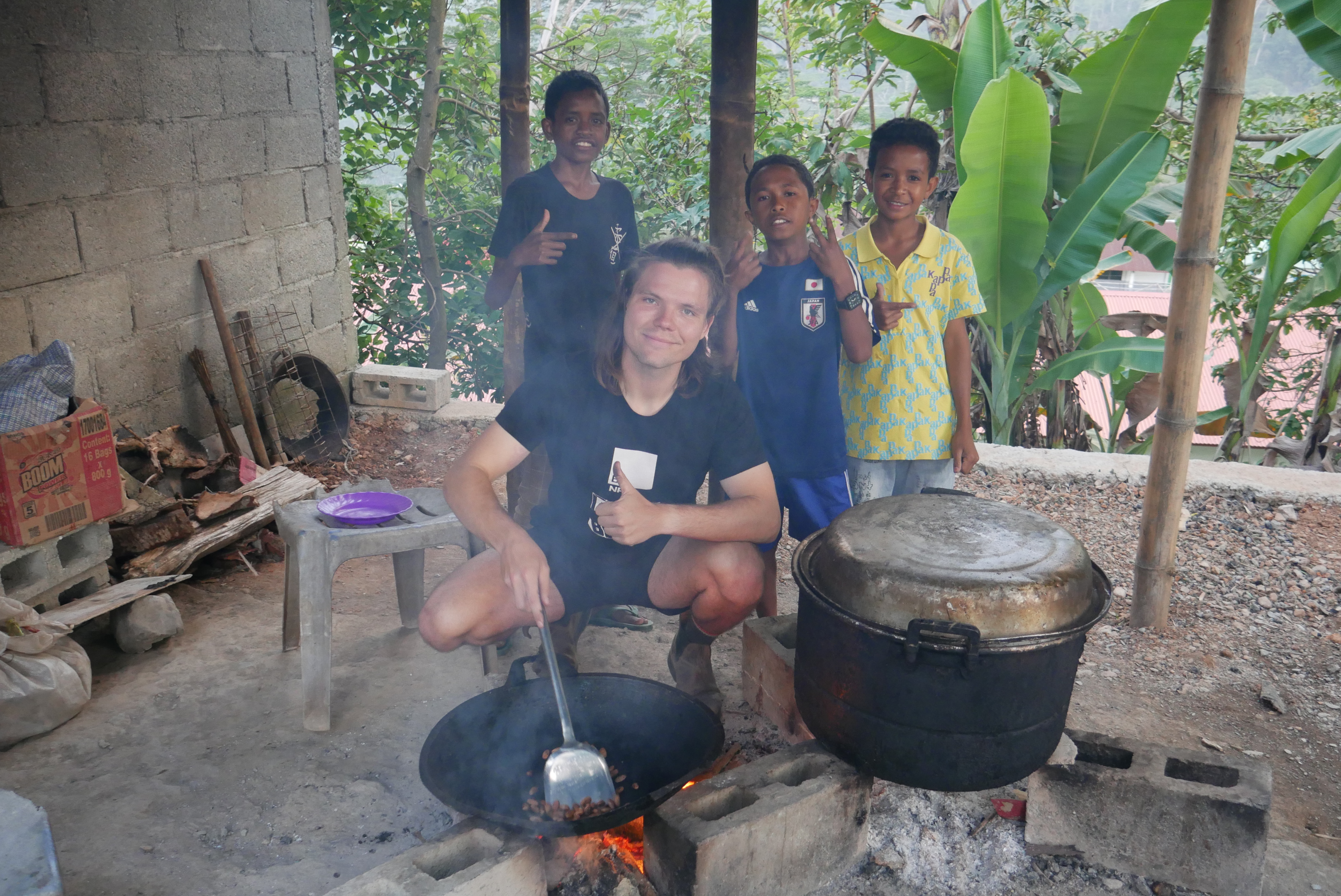 roasting cacao in qdidin